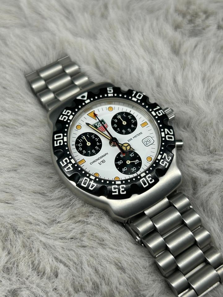 TAG Heuer Formula 1 Quartz F1 Chronograph CA1212-R0 White Panda Full set — photo 4