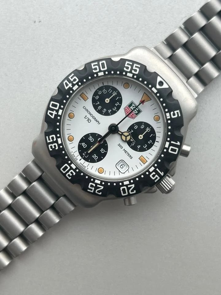 TAG Heuer Formula 1 Quartz F1 Chronograph CA1212-R0 White Panda Full set — photo 10