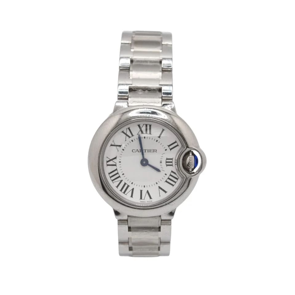 Cartier Ballon Bleu 28mm Stainless Steel Silver Dial 28mm