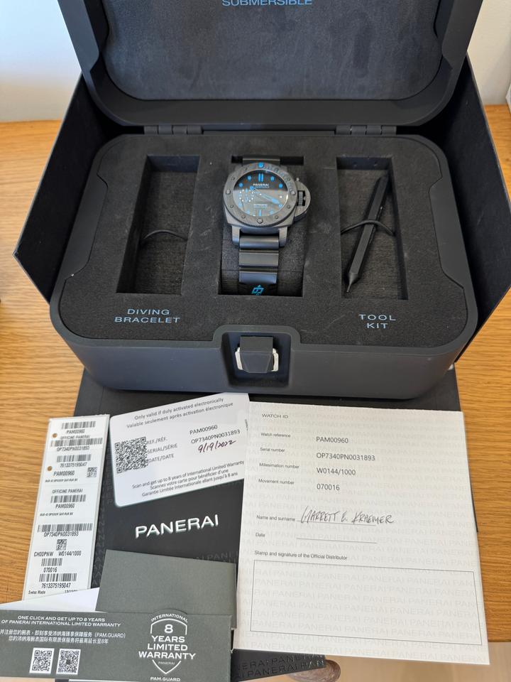 Panerai Submersible Carbotech Panerai Submersible Carbotech PAM960 42mm - Just Serviced! — photo 7