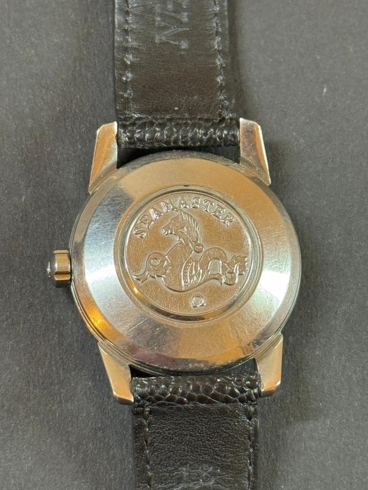 Omega Seamaster Automatic Black Snakeskin Strap Large Hippocampus Caseback — photo 7