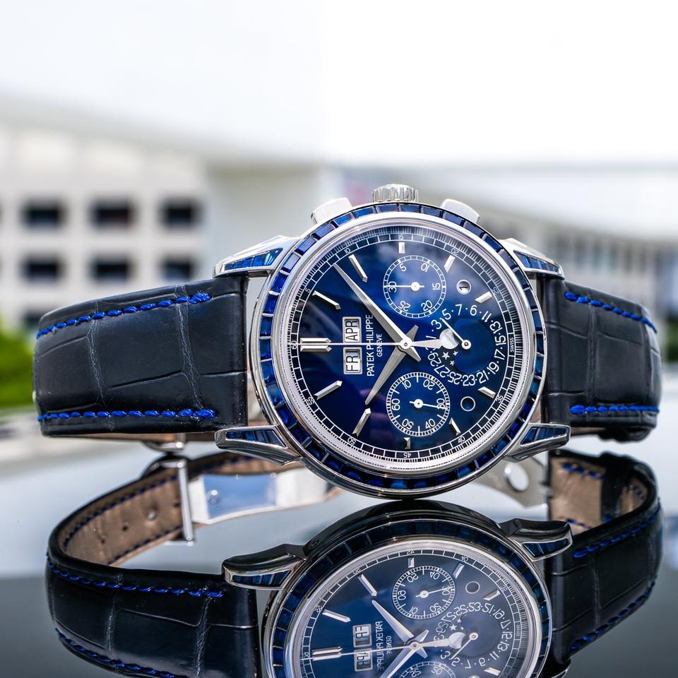 Patek Philippe Perpetual Calendar Chronograph 2023 Grand Complications 5271/11p Blue Sapphire 41mm