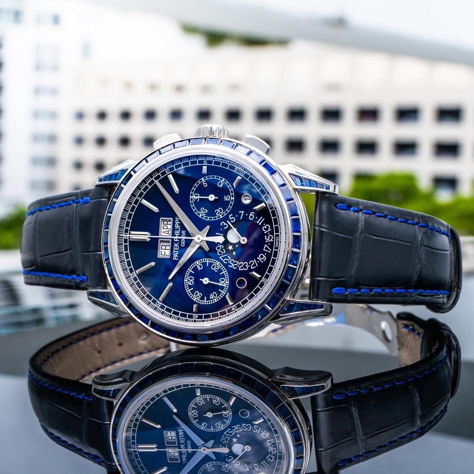 Patek Philippe Perpetual Calendar Chronograph 2023 Grand Complications 5271/11p Blue Sapphire 41mm — photo 3