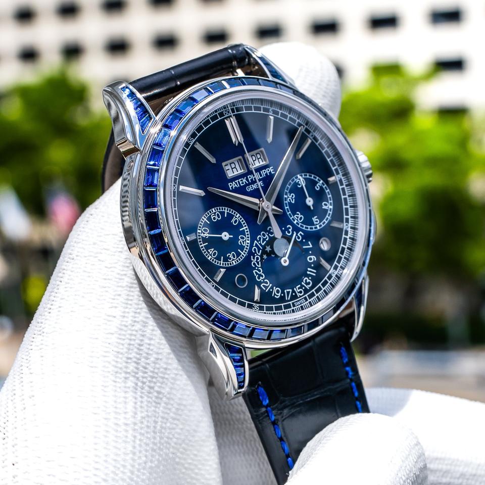 Patek Philippe Perpetual Calendar Chronograph 2023 Grand Complications 5271/11p Blue Sapphire 41mm — photo 7