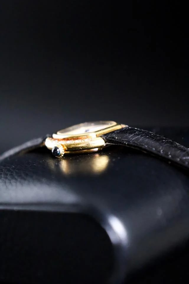 Cartier Ellipse Yellow Gold With Diamonds Vintage Yellow Gold Cartier — photo 4