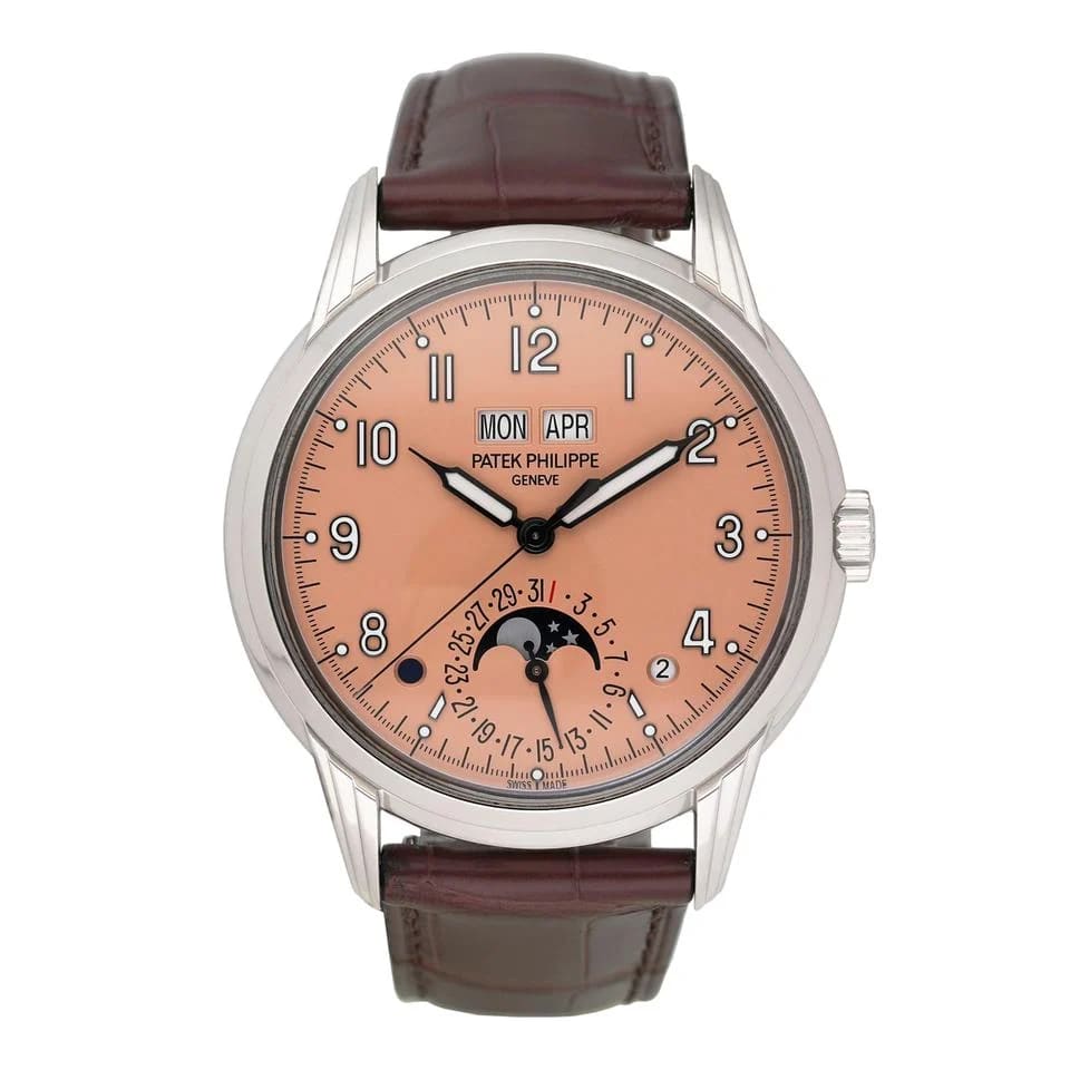 Patek Philippe Perpetual Calendar Grand Complications 5320G Salmon Dial Mens Watch Box Papers