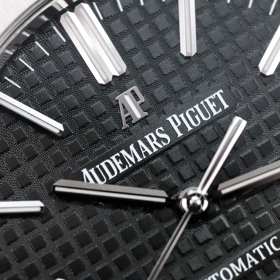 Audemars Piguet Royal Oak Selfwinding Complete 41mm Black Dial Steel Case Bracelet Selfwinding Automatic Date 15400ST — photo 2