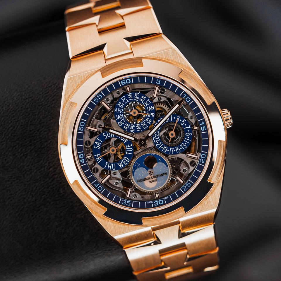 Vacheron Constantin Overseas Perpetual Calendar Skeleton Ultra-thin Full Set with Box and Papers