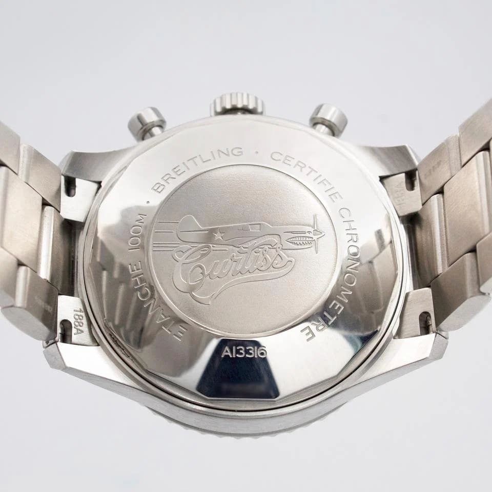 Breitling Aviator 8 A13316 Chronometer 43mm Curtiss Warhawk Auto Steel Day Date B&amp;P — photo 6