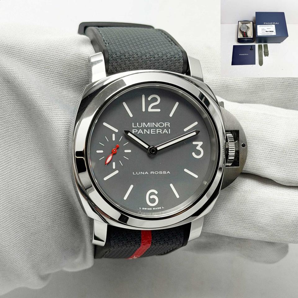 Panerai 2025 Luminor Luna Rossa Tre Giorni PAM01653 44MM Grey Steel Box PaperLuminor