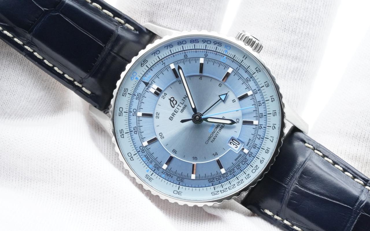 Breitling Navitimer GMT Automatic Gmt 41 Brilliant Crystalline Blue Dial