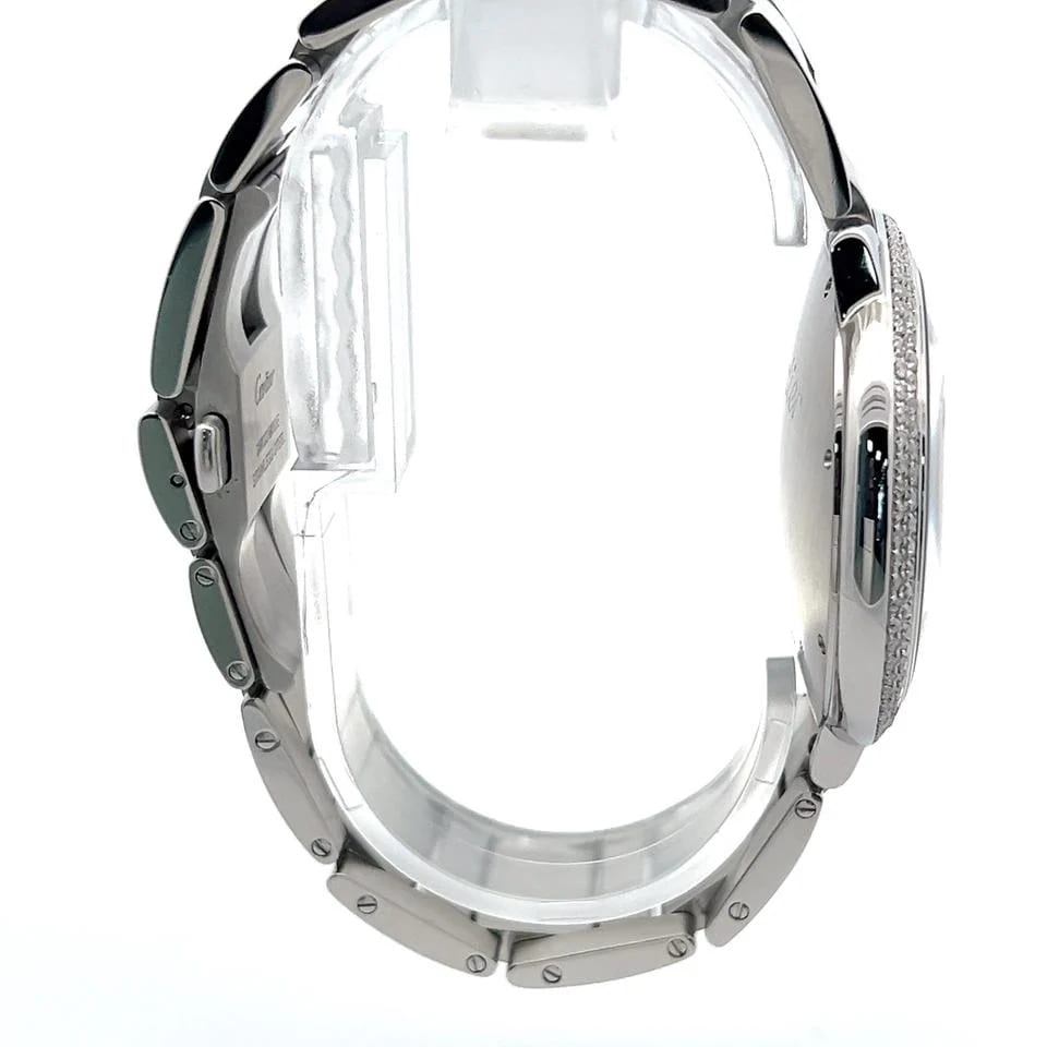 Cartier Ballon Bleu Mens Cartier Ballon Bleu Steel Diamond Watch — photo 7