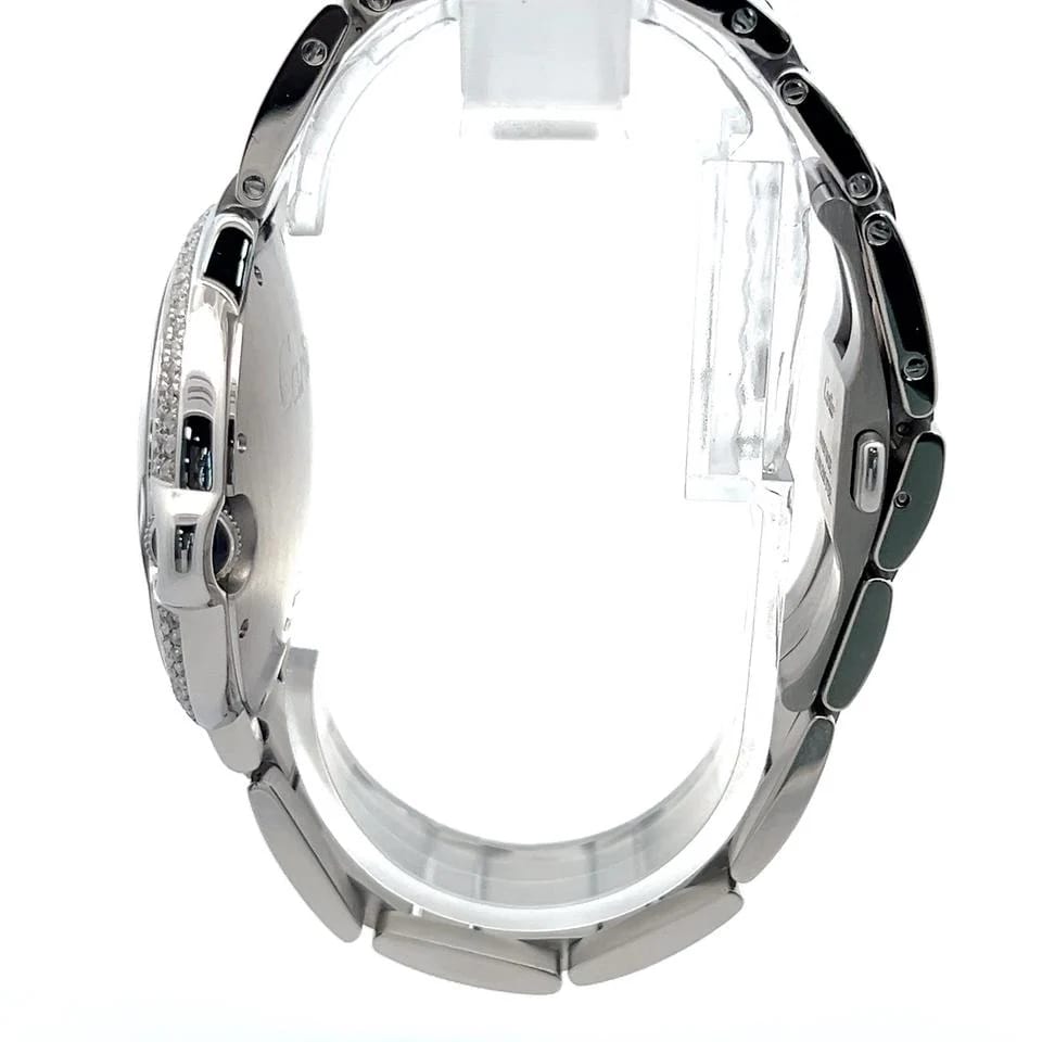 Cartier Ballon Bleu Mens Cartier Ballon Bleu Steel Diamond Watch — photo 9
