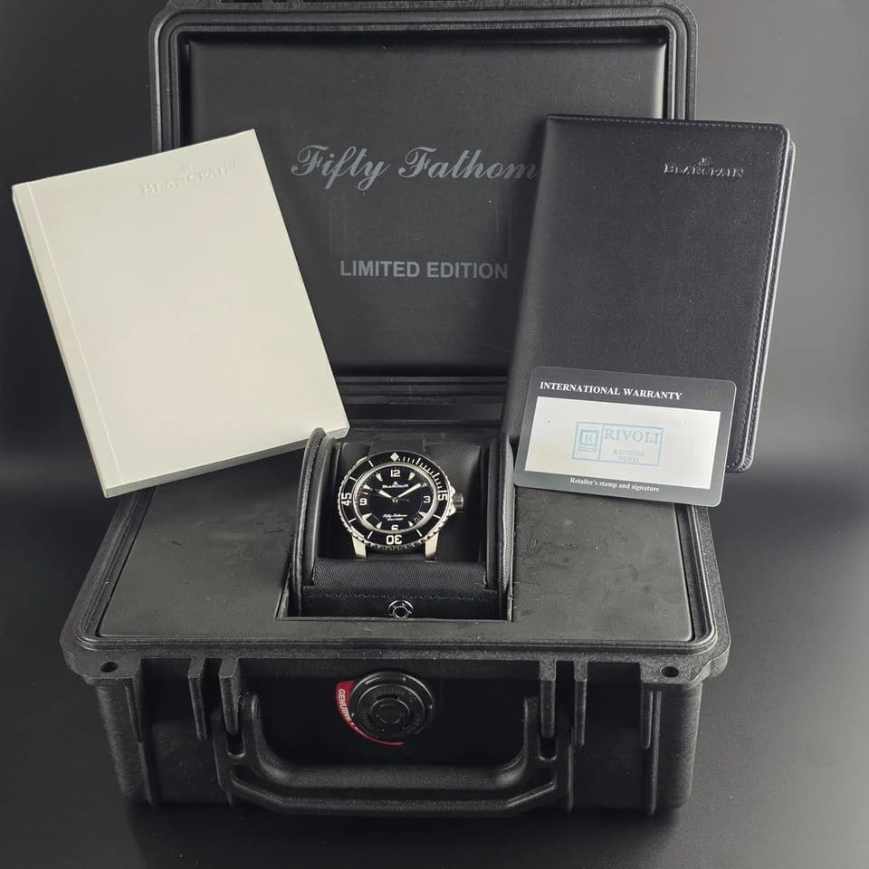 Blancpain Fifty Fathoms Titanium Limited Edition 5015-12B30-B52A Full Set Flawless — photo 8