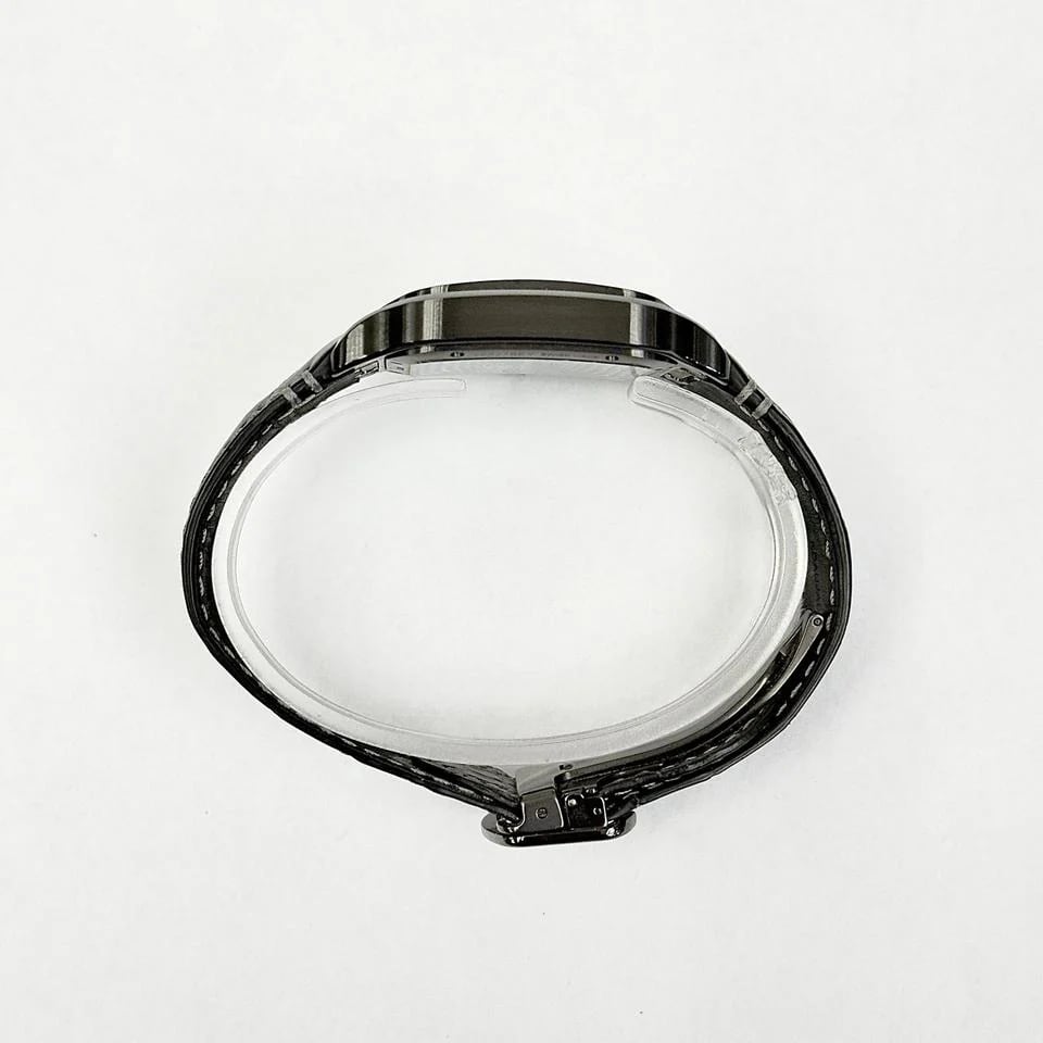 Cartier Santos De Cartier Santos De Cartier Black ADLC Skeleton Black Leather Band — photo 7
