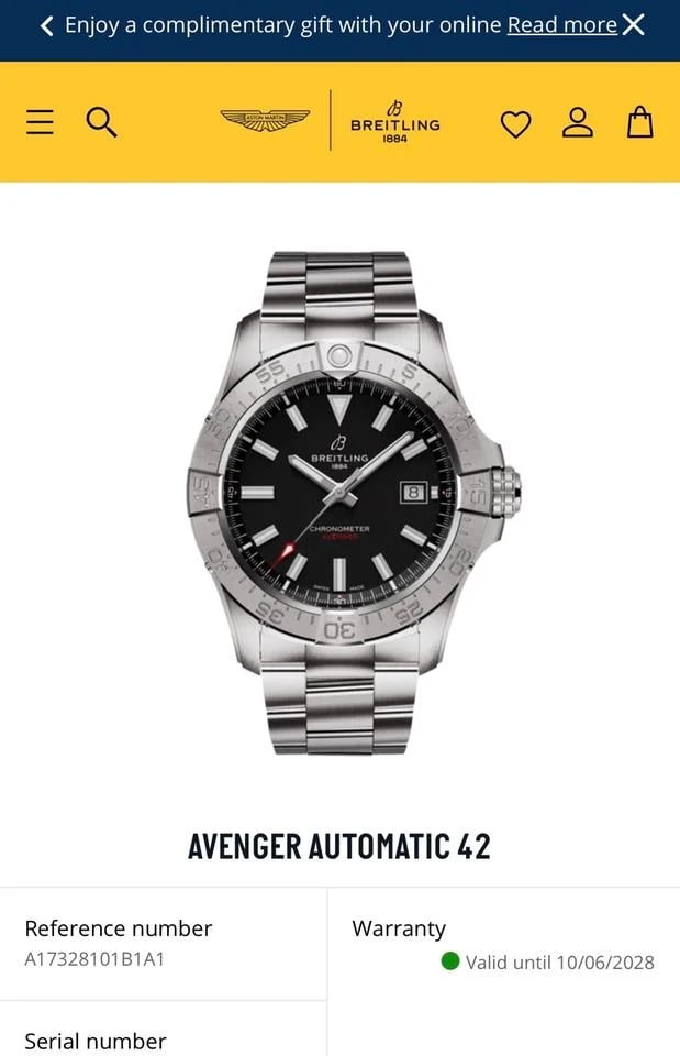 Breitling Avenger Automatic 42 Brand new 2026 stickered èbay AG warranty — photo 8