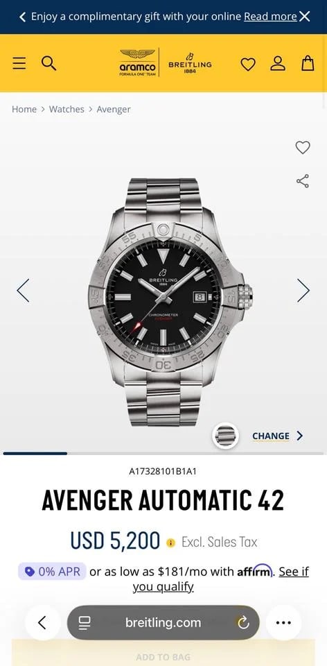 Breitling Avenger Automatic 42 Brand new 2026 stickered èbay AG warranty — photo 9