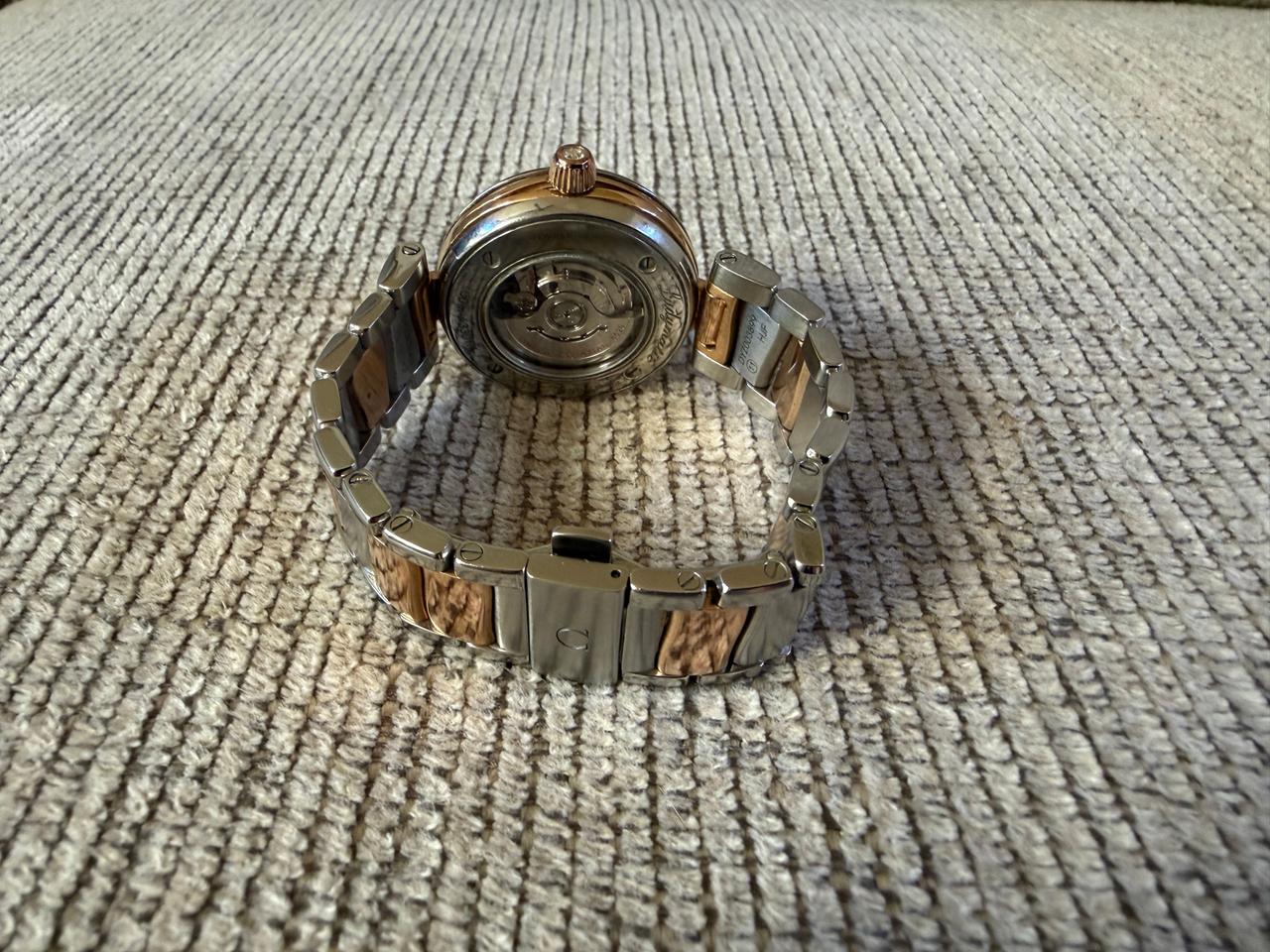 Omega De Ville Ladymatic 34mm SS and 18k Sedna diamond bezel and hour markers — photo 2
