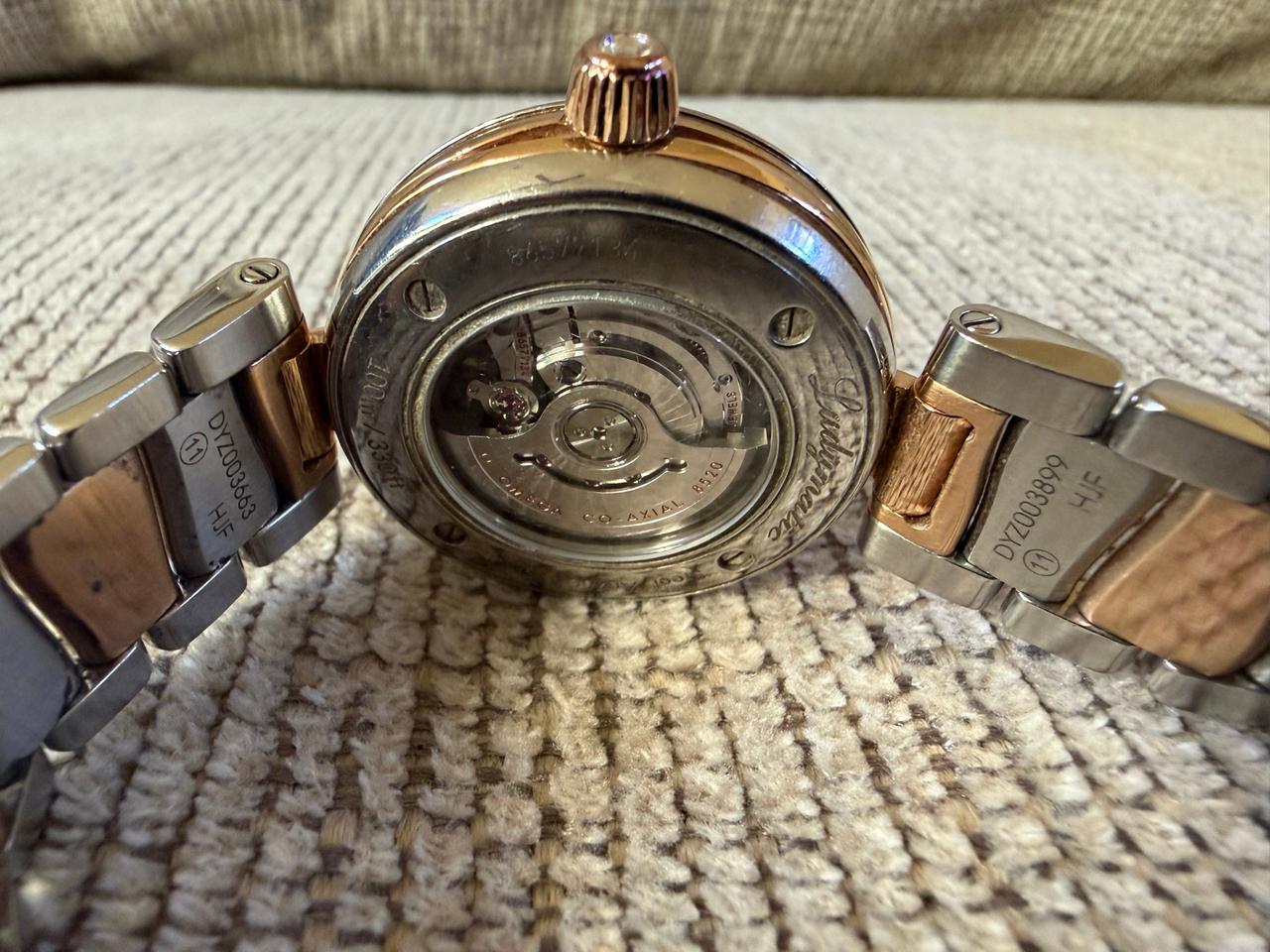 Omega De Ville Ladymatic 34mm SS and 18k Sedna diamond bezel and hour markers — photo 3