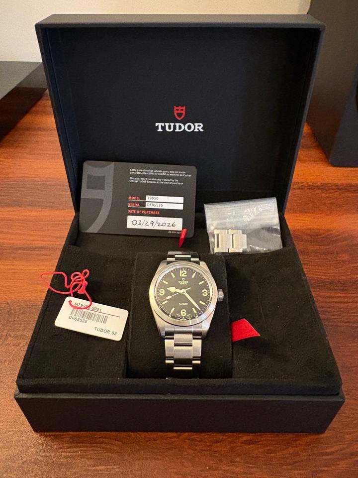 Tudor Ranger 2026 Model 39mm 5 yr Warranty
