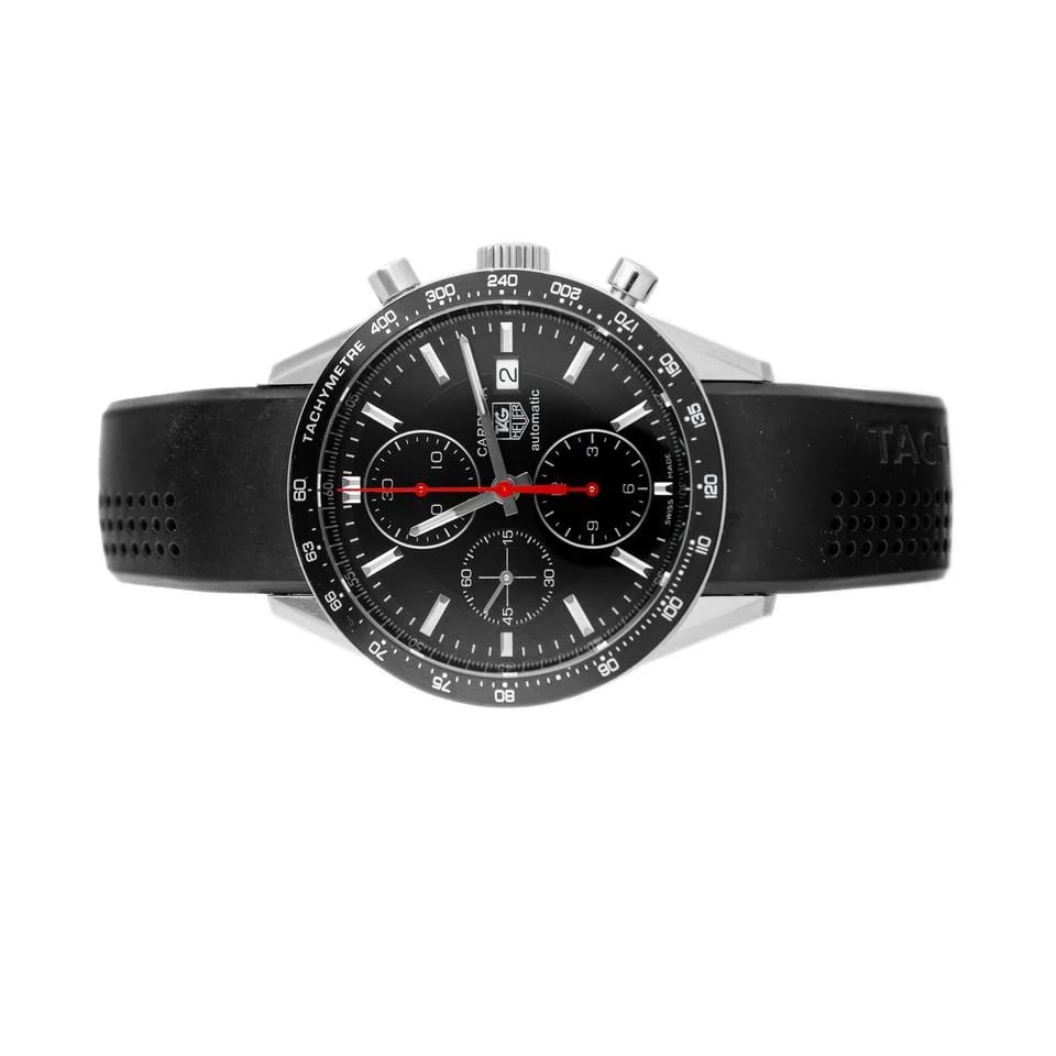 TAG Heuer Carrera Calibre 16 Chronograph Stainless Steel Black Dial 41mm CV2014 — photo 2