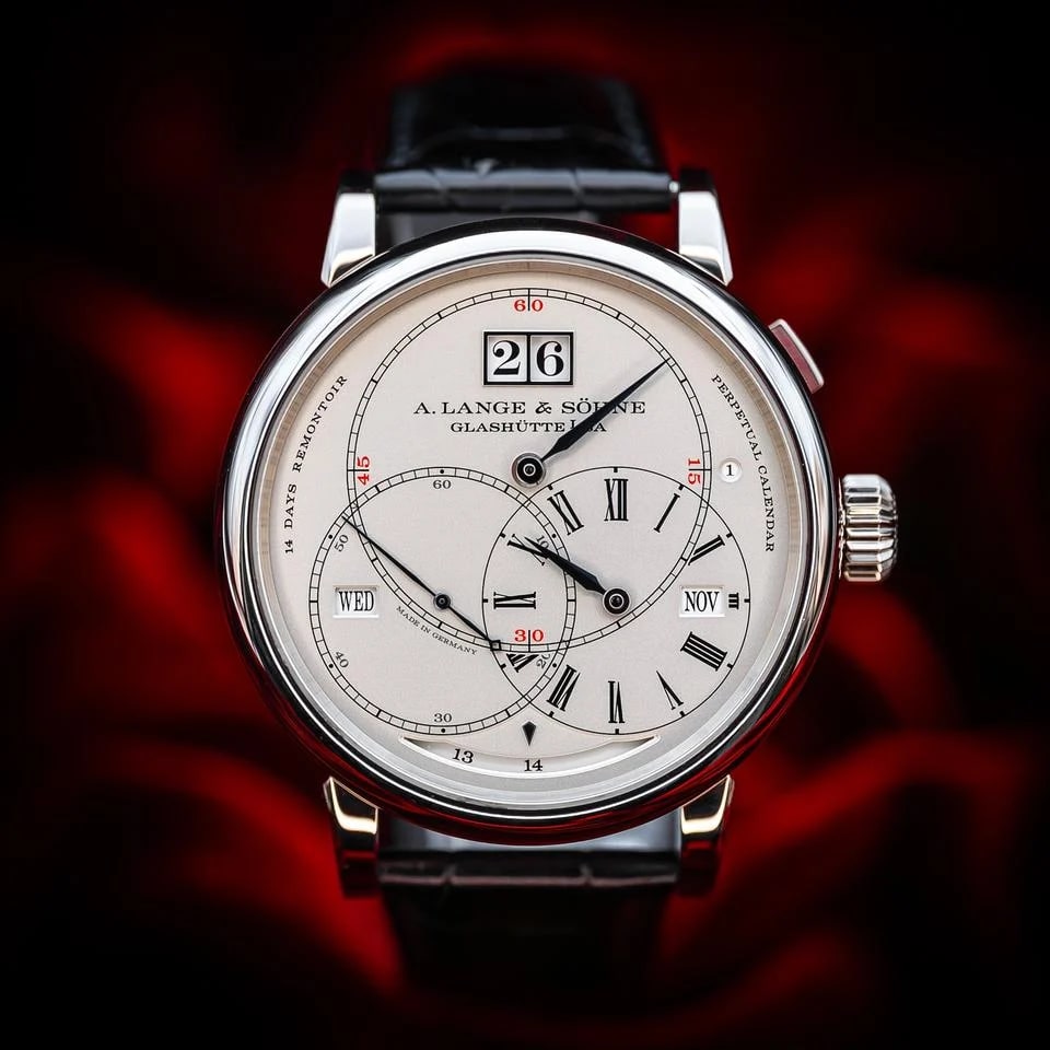 A. Lange &amp; Söhne Richard Lange Perpetual Calendar Terraluna 18K White Gold 180.026FE Complete Set — photo 2