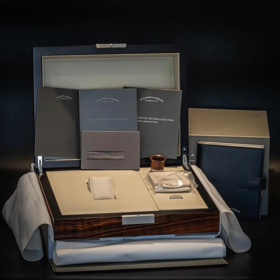 A. Lange &amp; Söhne Richard Lange Perpetual Calendar Terraluna 18K White Gold 180.026FE Complete Set — photo 3