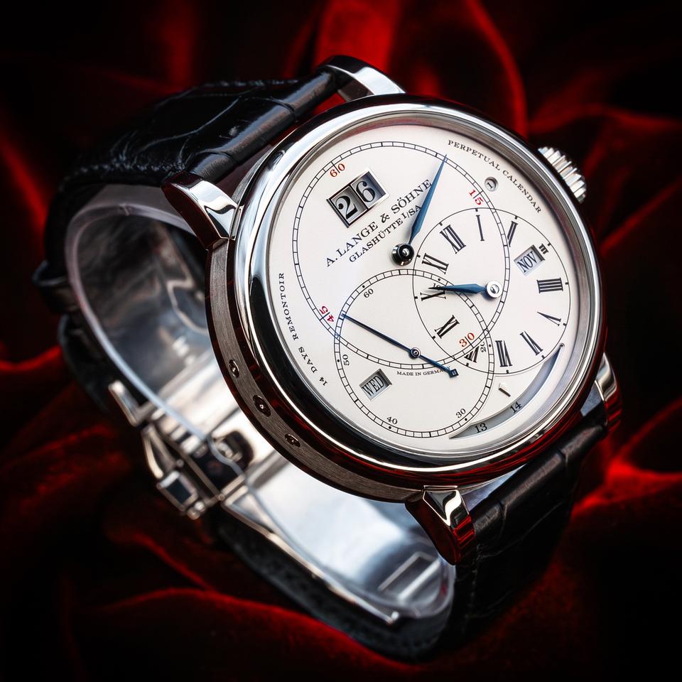 A. Lange &amp; Söhne Richard Lange Perpetual Calendar Terraluna 18K White Gold 180.026FE Complete Set — photo 7