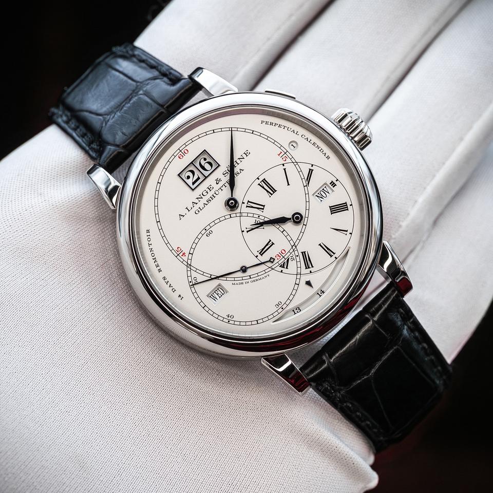 A. Lange &amp; Söhne Richard Lange Perpetual Calendar Terraluna 18K White Gold 180.026FE Complete Set — photo 10