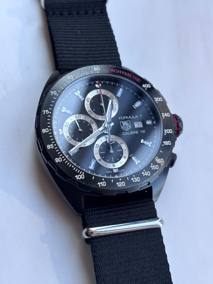 TAG Heuer Formula 1 Calibre 16 Black PVD Chronograph 44mm | Red Accents — photo 2