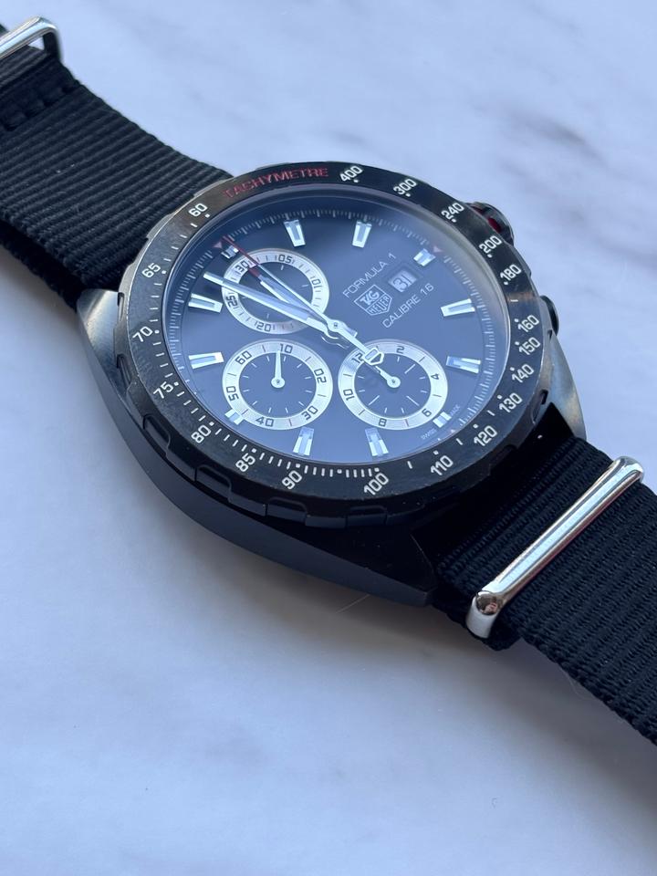 TAG Heuer Formula 1 Calibre 16 Black PVD Chronograph 44mm | Red Accents — photo 7