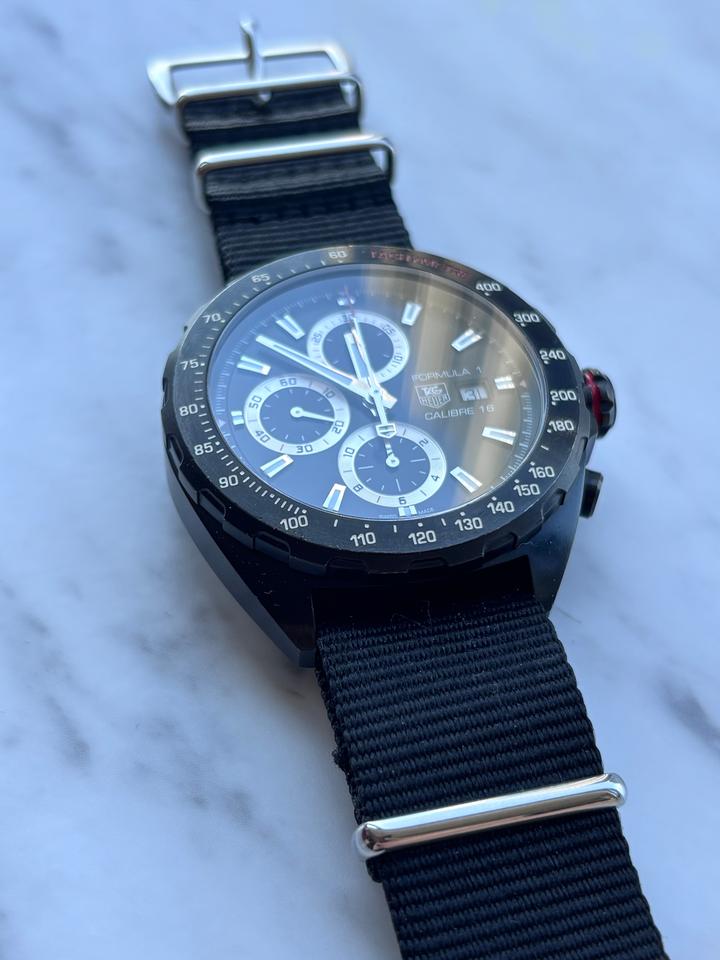 TAG Heuer Formula 1 Calibre 16 Black PVD Chronograph 44mm | Red Accents — photo 8