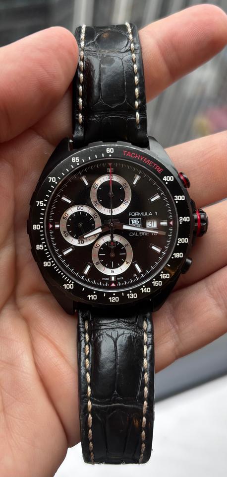 TAG Heuer Formula 1 Calibre 16 Black PVD Chronograph 44mm | Red Accents — photo 11