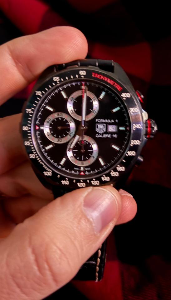 TAG Heuer Formula 1 Calibre 16 Black PVD Chronograph 44mm | Red Accents — photo 12