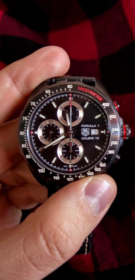 TAG Heuer Formula 1 Calibre 16 Black PVD Chronograph 44mm | Red Accents — photo 13