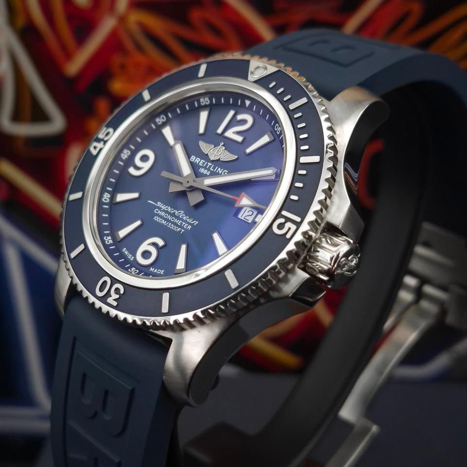 Breitling Superocean 44 Box Papers Blue Rubber Strap 44 — photo 13