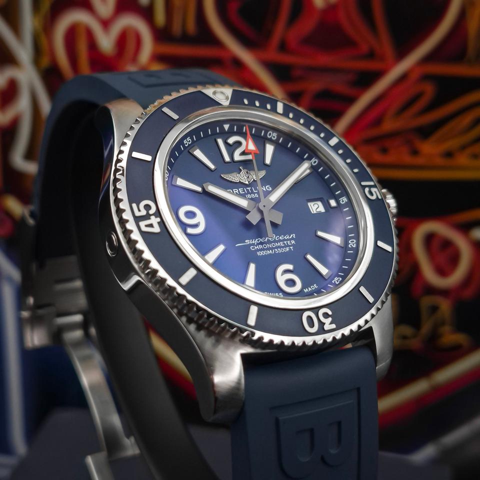 Breitling Superocean 44 Box Papers Blue Rubber Strap 44 — photo 14