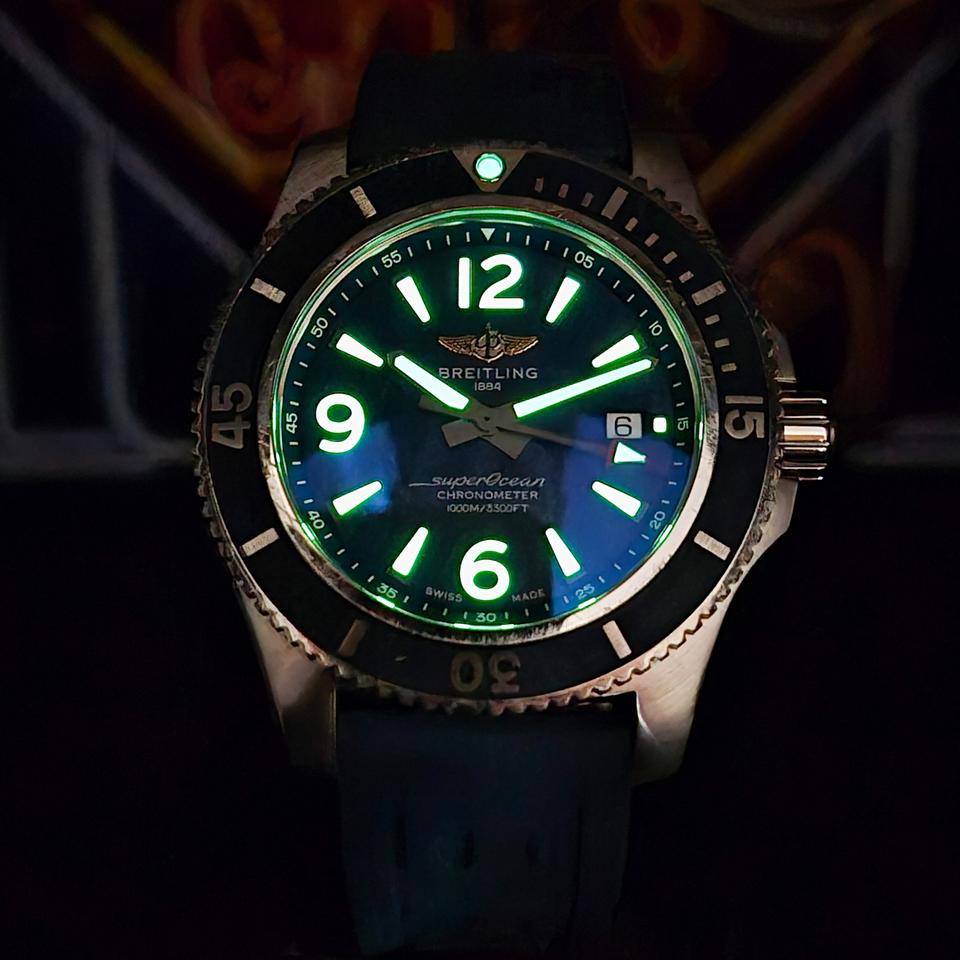 Breitling Superocean 44 Box Papers Blue Rubber Strap 44 — photo 15