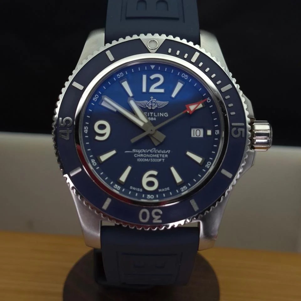 Breitling Superocean 44 Box Papers Blue Rubber Strap 44 — photo 17
