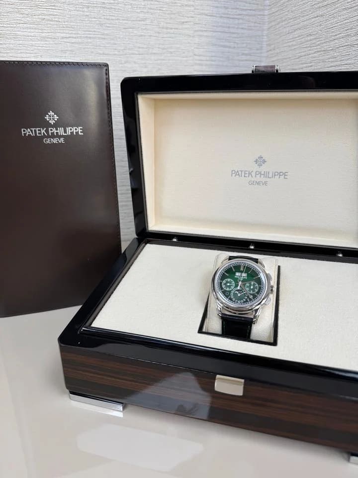 Patek Philippe Perpetual Calendar Chronograph 2024 New 5270P - Grand Complications Green Dial Platinum 41 mm — photo 6