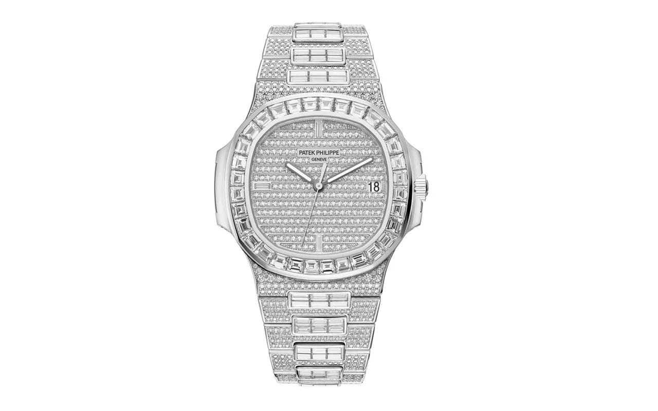 Patek Philippe Nautilus 2025 New 5719/10G - Nautilus Diamond Paved Dial 18K White Gold 40 mm