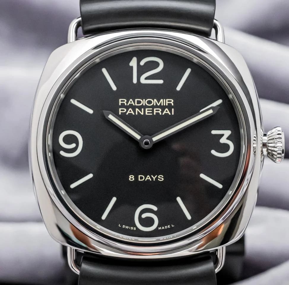 Panerai Radiomir 8 Days 610 Radiomir 8 Days 45 mm Papers Black Dial Manual-Wind Rubber PAM00610 PAM610 PAM