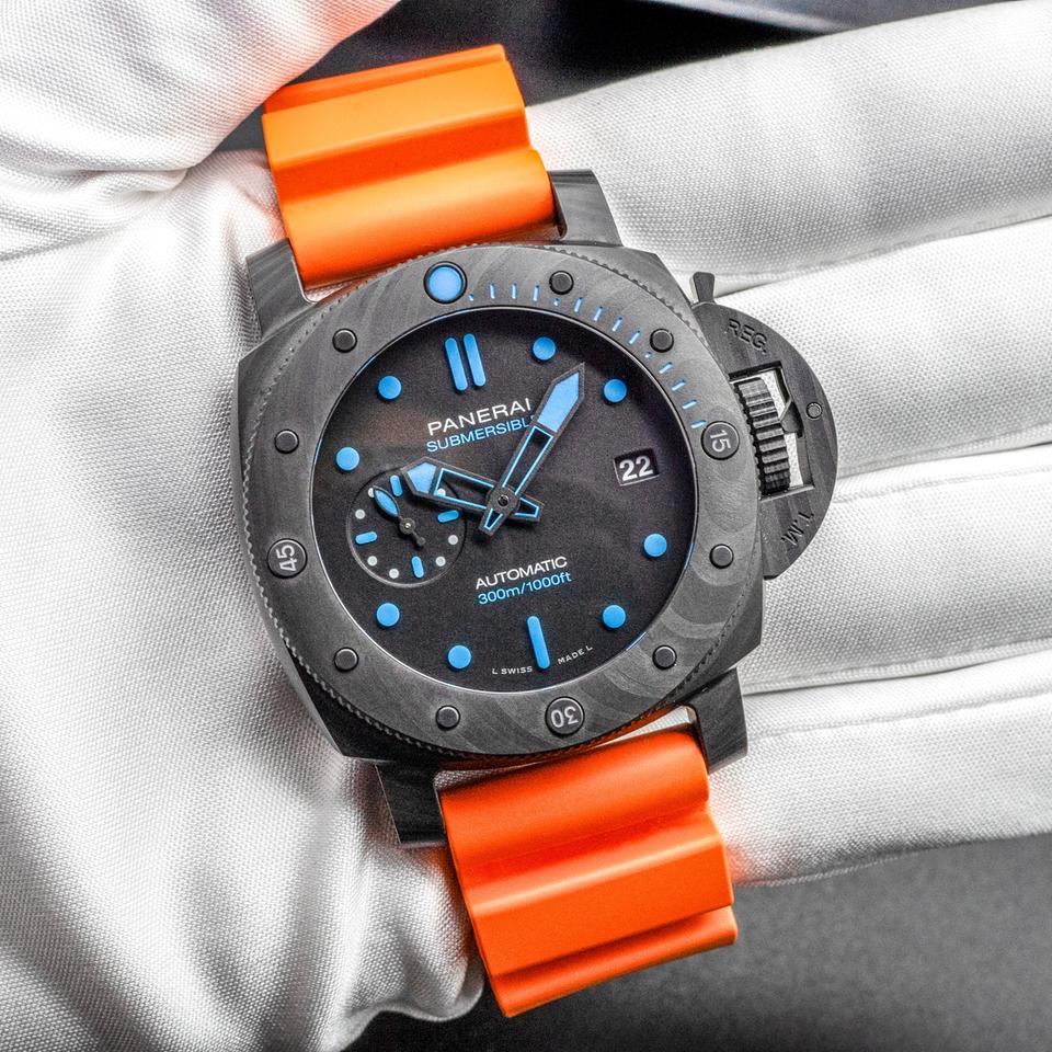 Panerai Submersible PAM00960 42mm Carbotech Black Dial Box Papers 2020 — photo 4