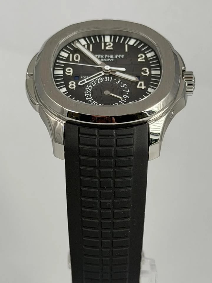 Patek Philippe Aquanaut Travel Time Full Set GMT Black Dial 2021 Service — photo 8