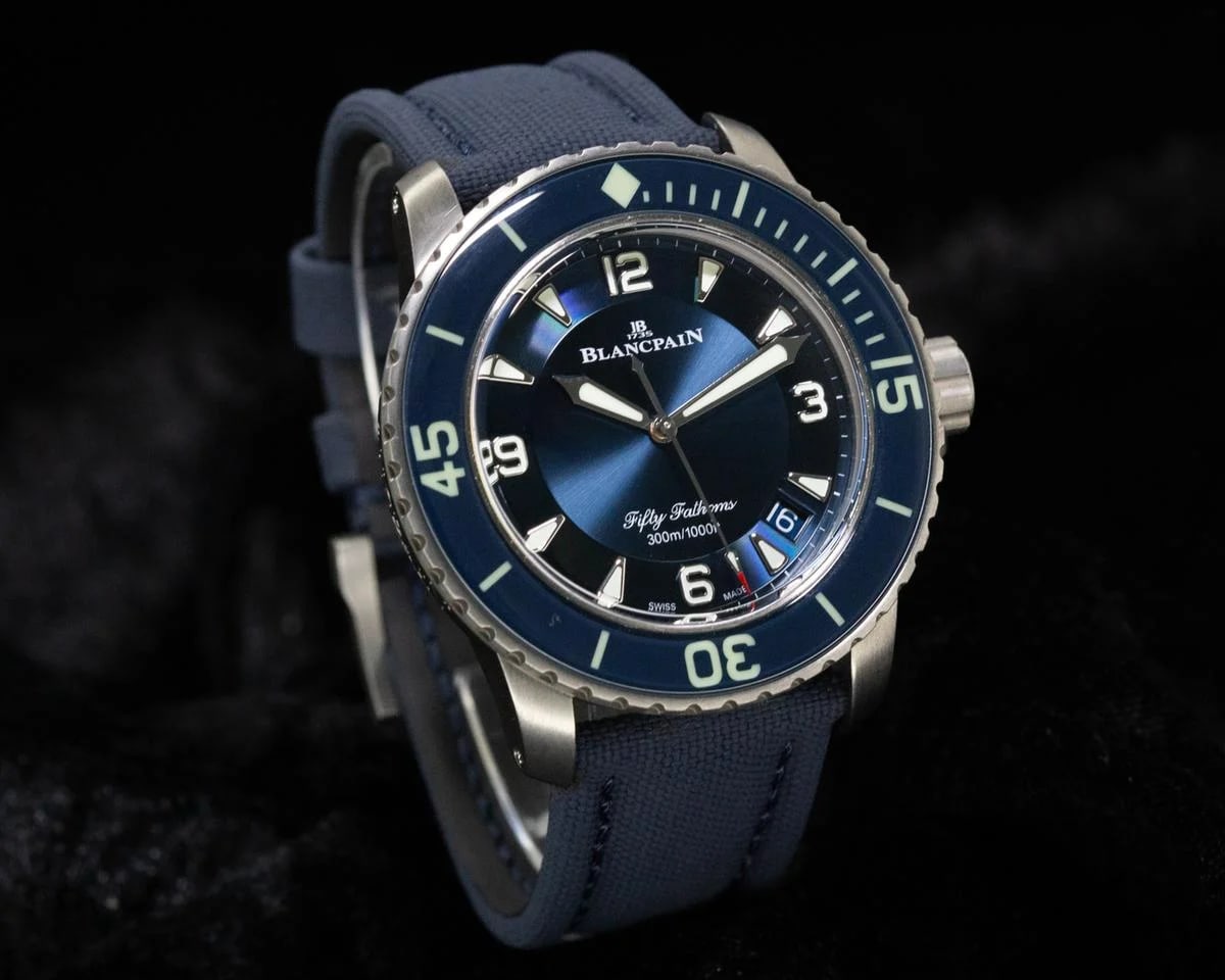 Blancpain Fifty Fathoms Automatique | Blue Sunburst Dial Ref. 5015-12B40-052A | 45mm | Approx. 2024 | Complete Set — photo 2