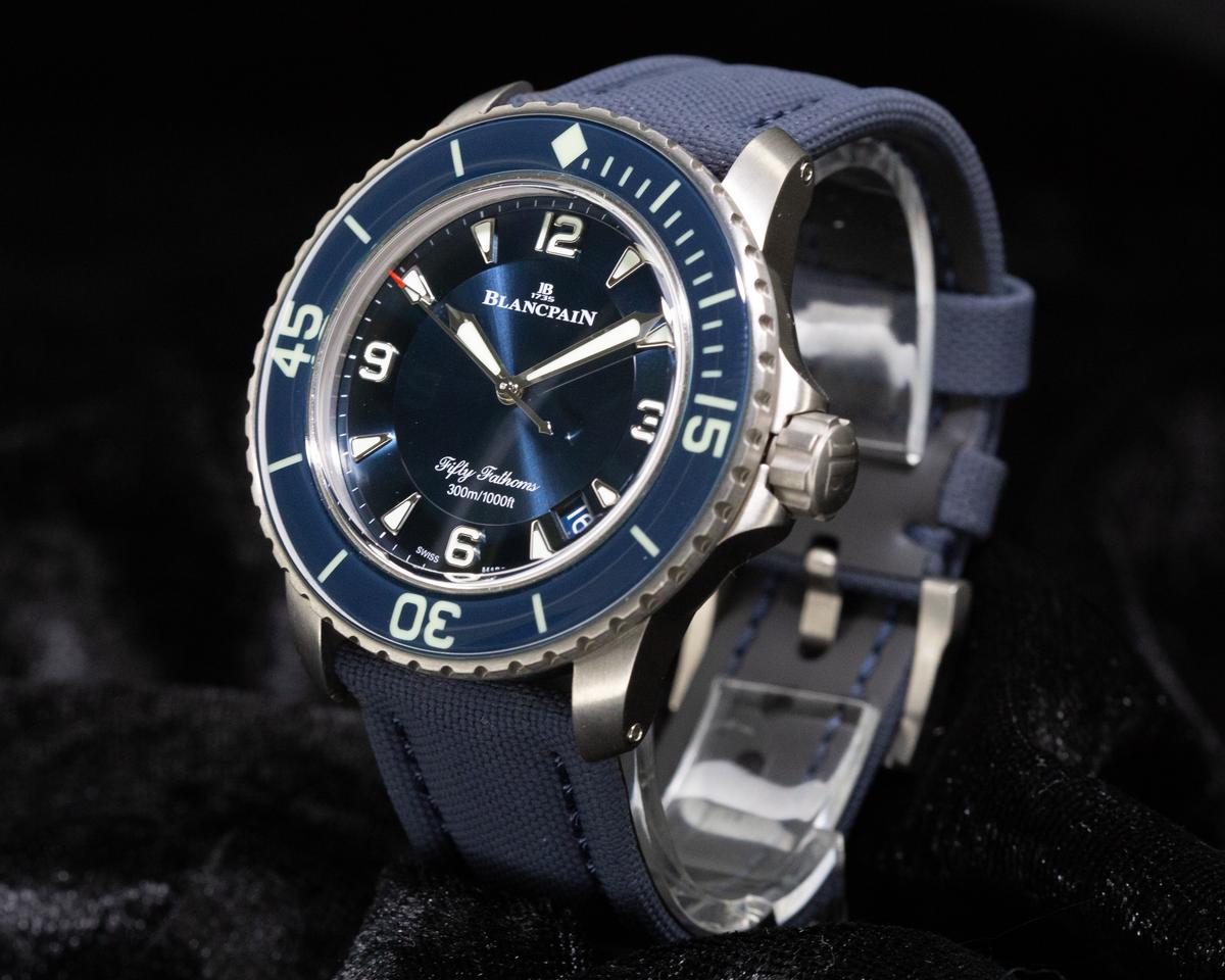 Blancpain Fifty Fathoms Automatique | Blue Sunburst Dial Ref. 5015-12B40-052A | 45mm | Approx. 2024 | Complete Set — photo 3