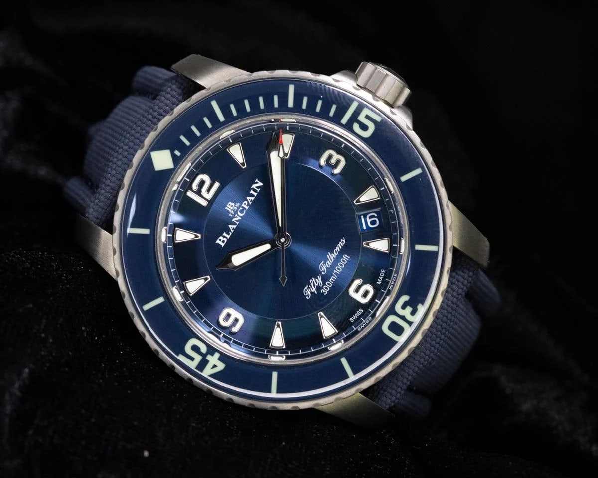 Blancpain Fifty Fathoms Automatique | Blue Sunburst Dial Ref. 5015-12B40-052A | 45mm | Approx. 2024 | Complete Set — photo 7