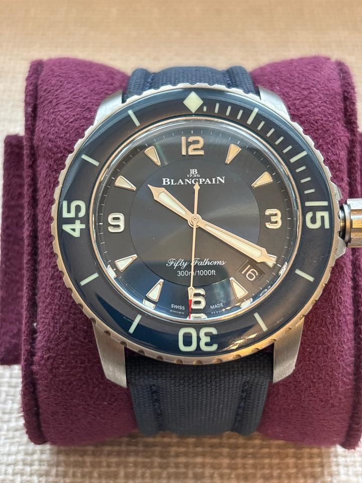 Blancpain Fifty Fathoms Automatique | Blue Sunburst Dial Ref. 5015-12B40-052A | 45mm | Approx. 2024 | Complete Set — photo 12
