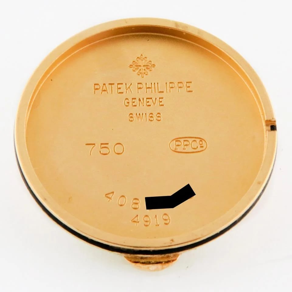 Patek Philippe Calatrava 18k Ladies 26mm Quartz Hobnail Clous-de-Paris Bezel Black Arabic Dial — photo 4