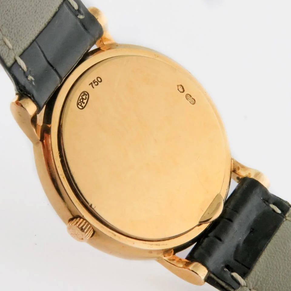 Patek Philippe Calatrava 18k Ladies 26mm Quartz Hobnail Clous-de-Paris Bezel Black Arabic Dial — photo 5